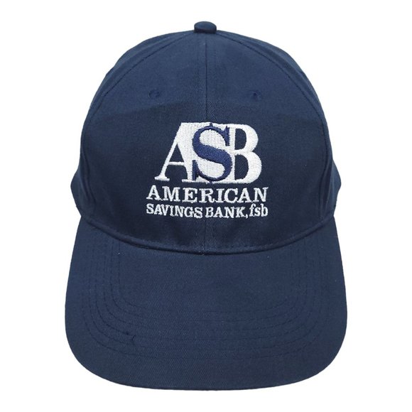 Norwood American Savings Bank Adjustable Cap Trucker Baseball Hat Blue Cotton - Picture 1 of 12